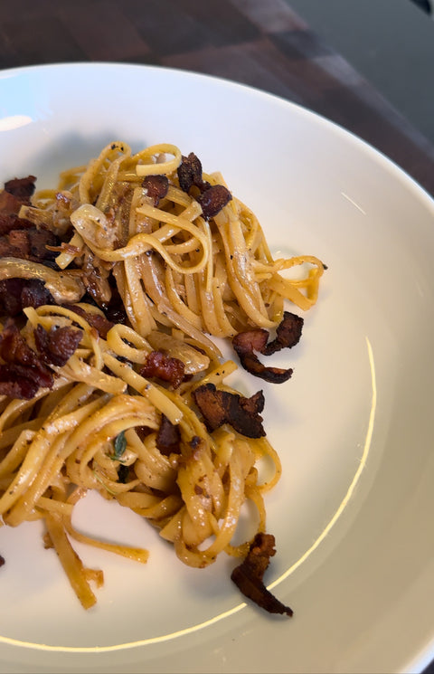 Caramelized Onion Creamy Pasta