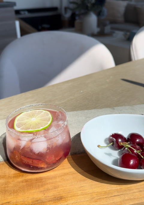 Smoky Cherry Lime Spritz